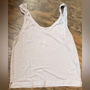 Madewell white  Knotted-Strap Tank Top